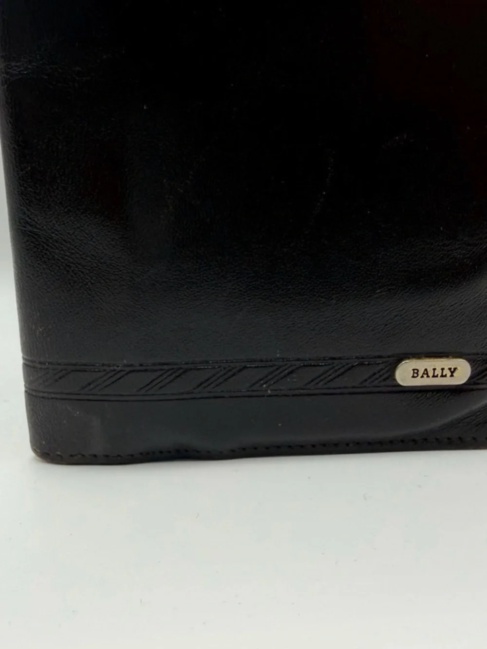 Bally Brown Leather Bifold Long Wallet Checkbook Holder Made in Italy